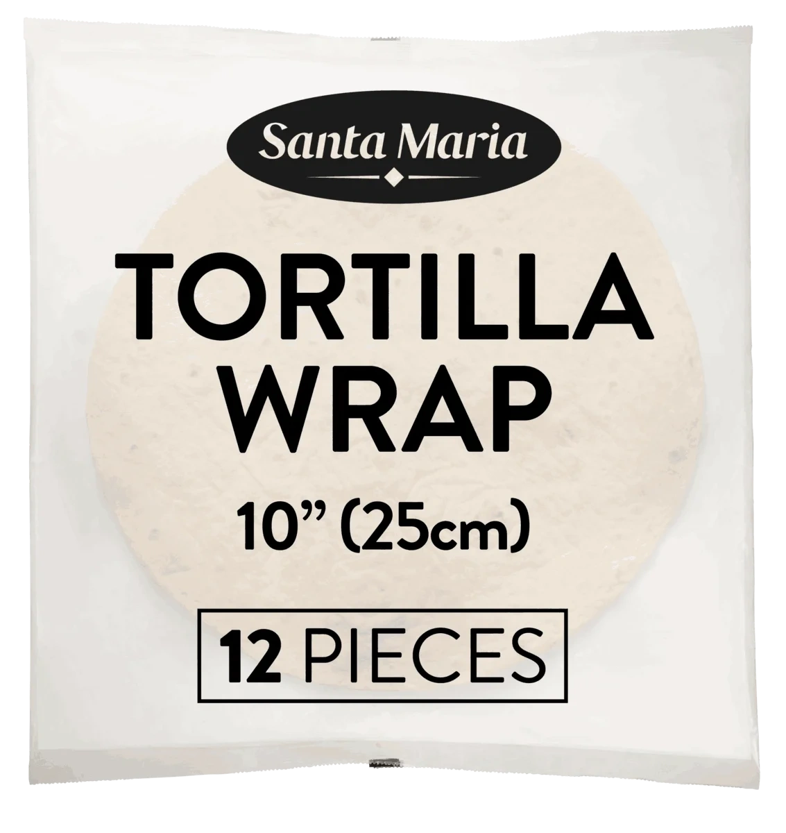 Tortilla wrap 10" 12stk 750g