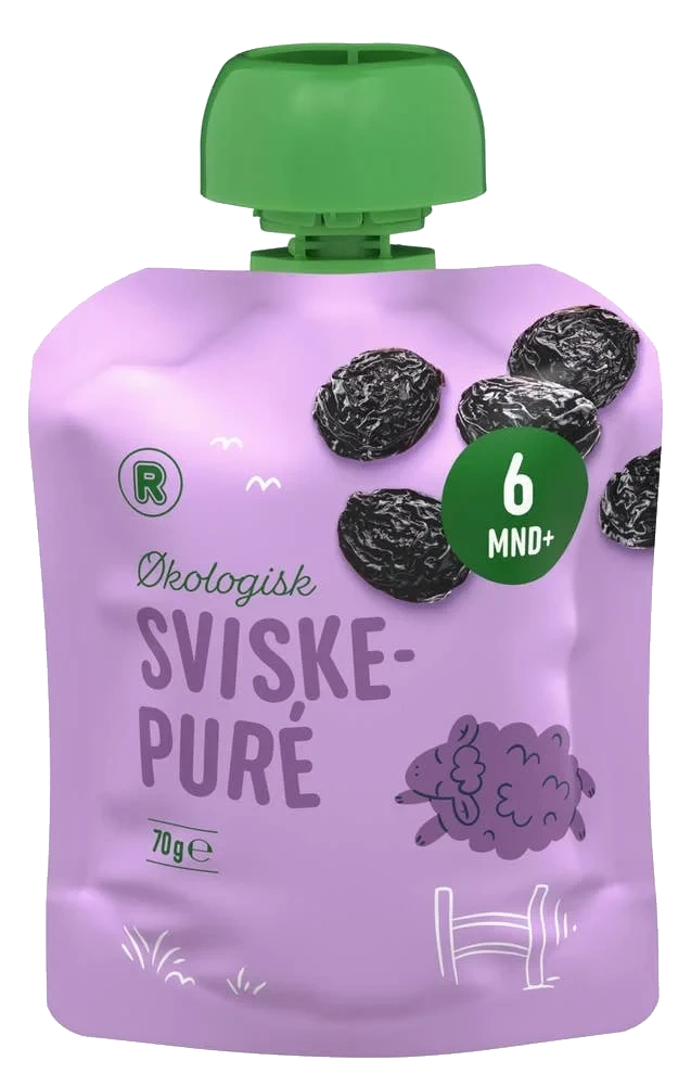 Økologisk smoothie med sviskepuré