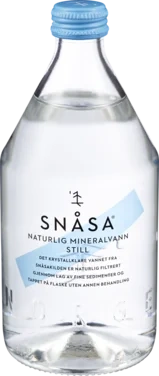 Snåsa Naturlig Mineralvann, 0,5 glassflaske