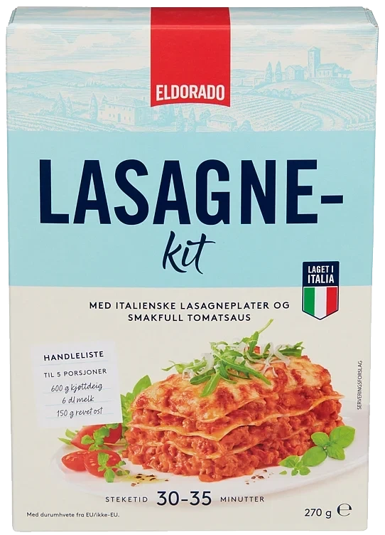 Lasagne Kit Ala Bolognese 270g Eldorado