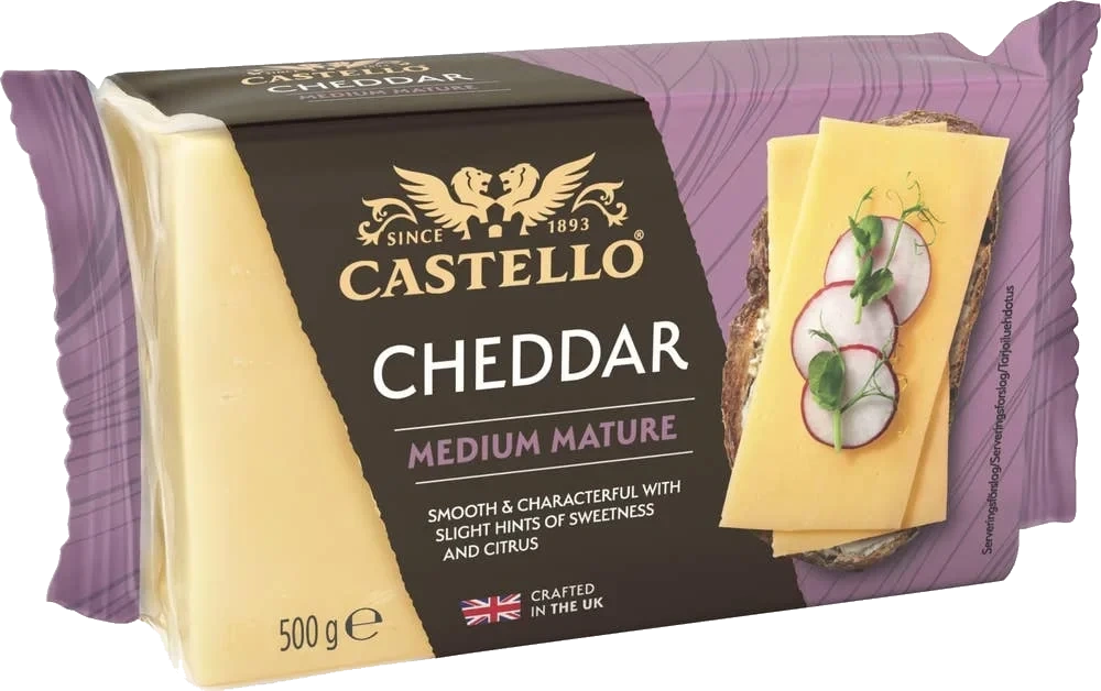 Cheddar Medium Mature Hårdost 35%