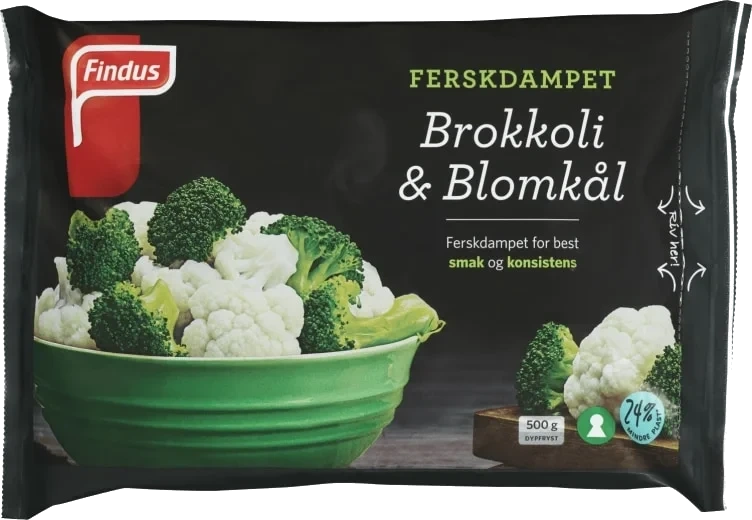 Brokkoli & Blomkål 12x500g