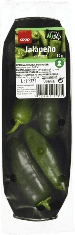 Grønn Chili Jalapeno 50g