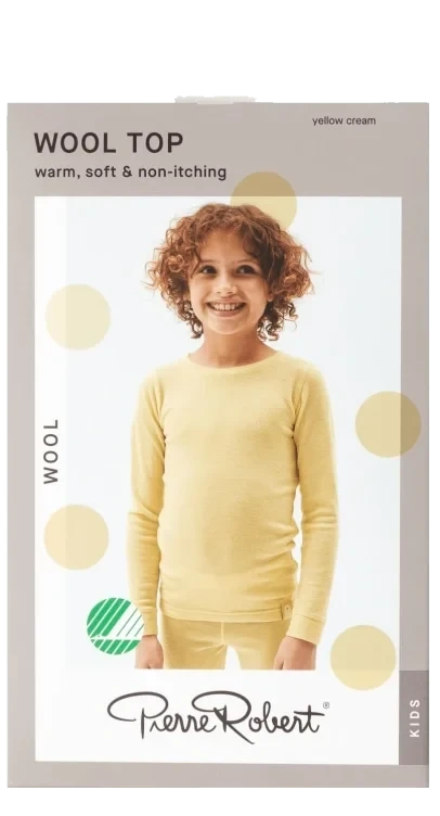 Wool Top Kids Cream 122-128 Pierre Robert