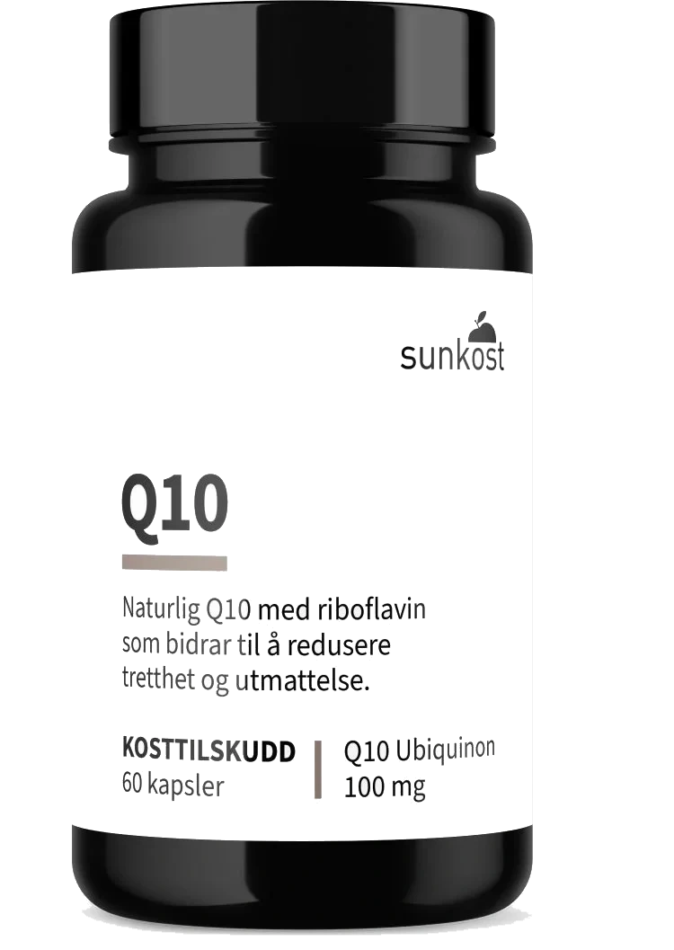 Sunkost Q10 100 mg (Coenzym Q10 tilskudd)