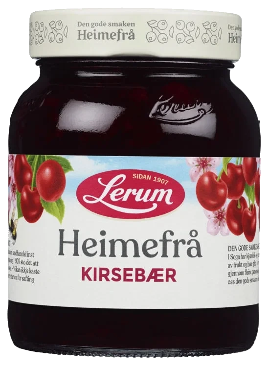 Kirsebærsyltetøy Heimefrå 390g Lerum