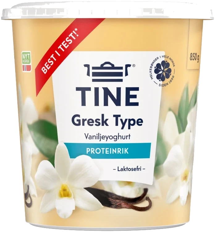 Yoghurt Gresk Type Vanilje 850g Tine