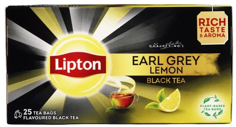Lipton Earl Grey 25 poser lemon