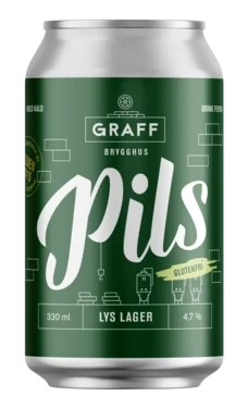 Glutenfri Pils bx 330ml Graff Brygghus