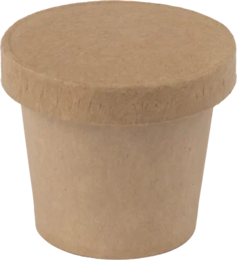 Lokk papp til Brunt Dressingbeger 1oz/30ml, 50 stk