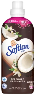 Softlan Perfumed Freshness Coconut And White Flowers Skyllemiddel 650 ml