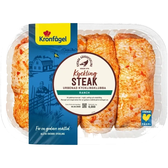 KycklingSteak ranch ca 850g Kronfågel