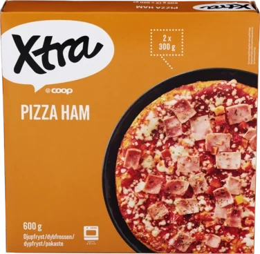 Pizza Ham & Cheese 2 X 300g