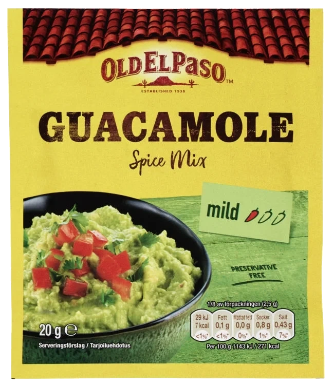 Old El Paso Guacamole Spice Mix 20g