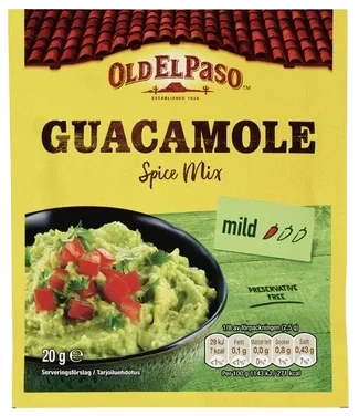 Old El Paso Guacamole Spice Mix 20g