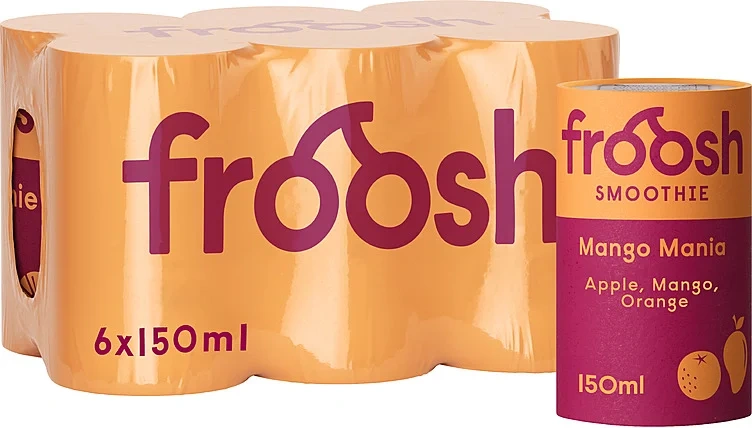 Froosh Shorty Mango&appelsin 150mlx6 Bx