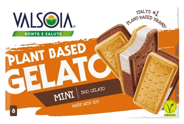 Gelato Soya-Is Sandwich Melkefri 8stk Valsoia