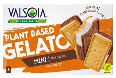 Gelato Soya-Is Sandwich Melkefri 8stk Valsoia