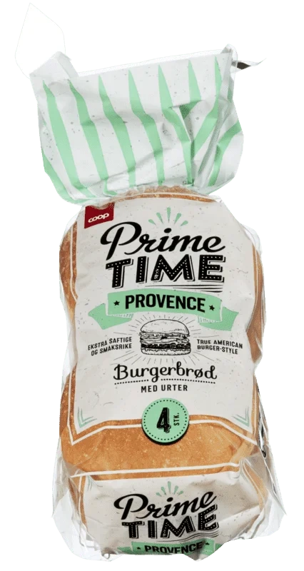 Coop Prime Time Provence Burgerbrød 320g