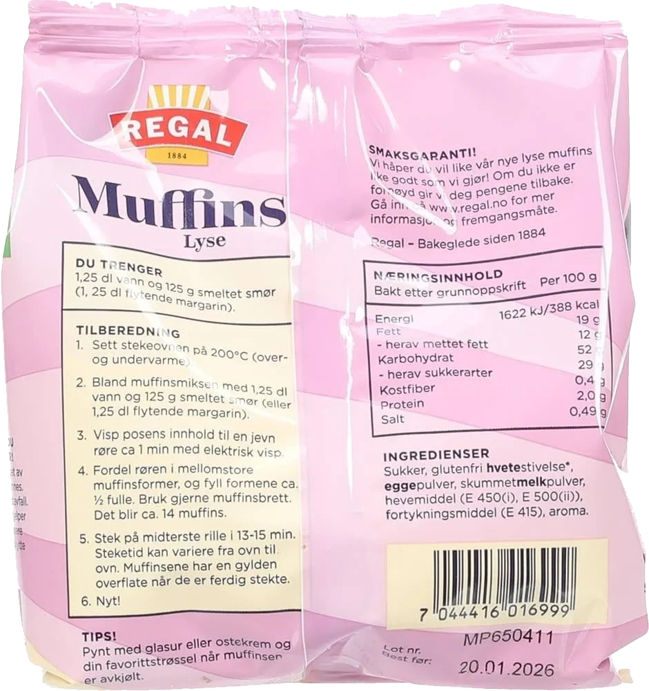 Lyse muffins