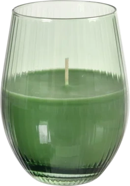 Stearinlysglass 12,5cm Ritz Grønn Duni