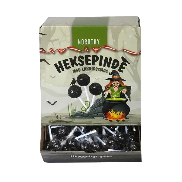 Heksepinner med Lakrissmak (Kartong 90stk)