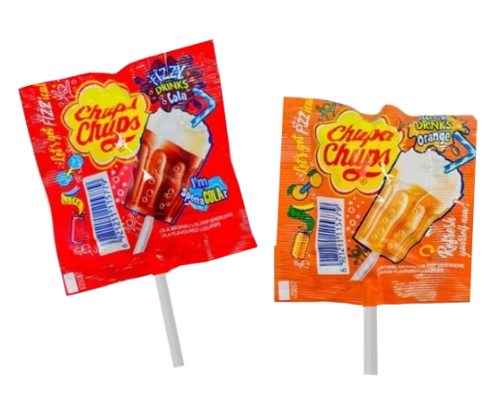 Chupa Chups Fizzy 3D 15g Assortert