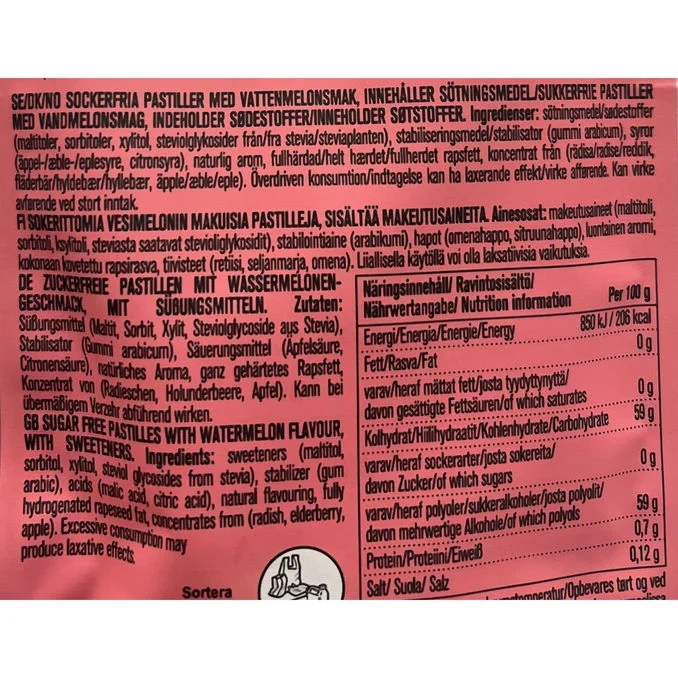 YUP Vattenmelon Pastiller