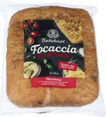 Focaccia med Ost & Tomat 350g