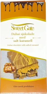 Dubai Sjokolade med Salt Karamell 210g X 12stk