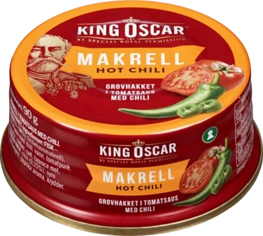 Makrell Grovhakket Hot Chili 90g