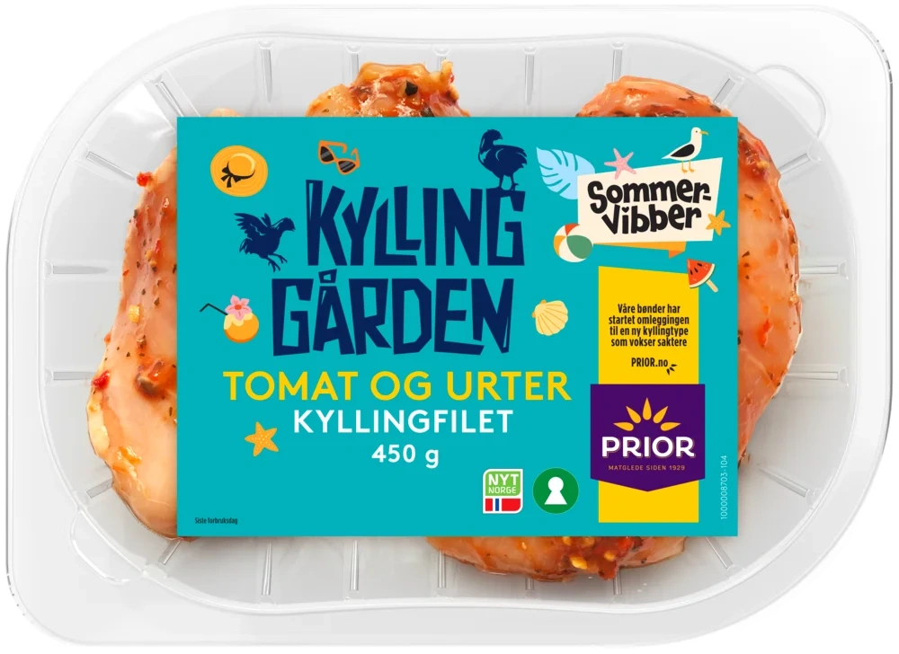 KG Kyllingfilet Tomat & Urter 450g