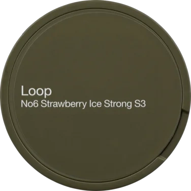 Loop No6 Strawberry Ice Strong S3 All White 24 Portions 15g
