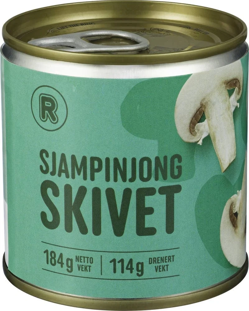 Sjampinjong Skivet, 184 g