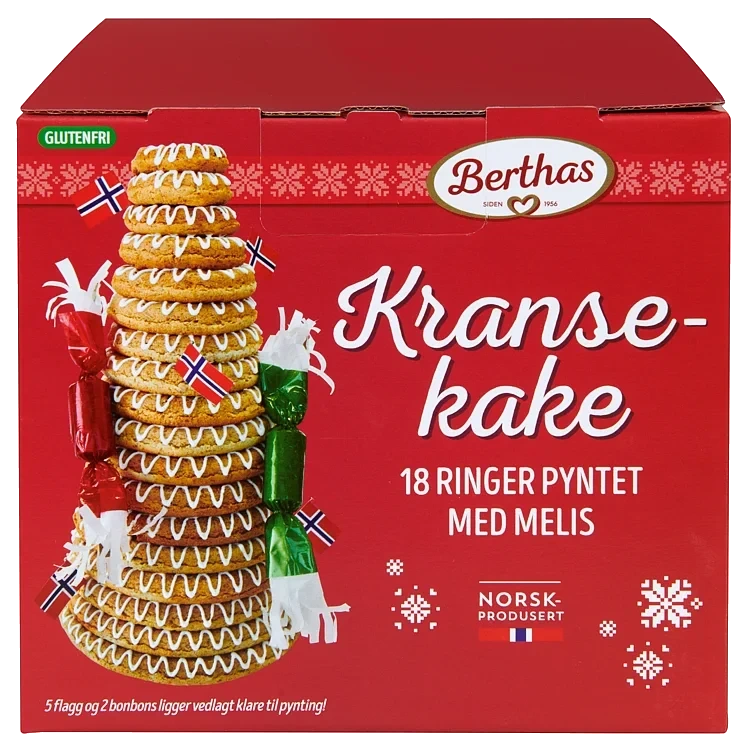 Kransekake 18 Ringer 850g Berthas