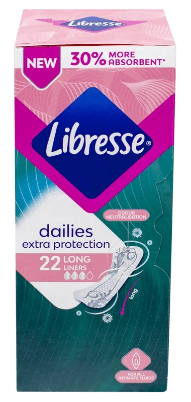 Libresse Truseinnlegg Extra Protection Long 22stk