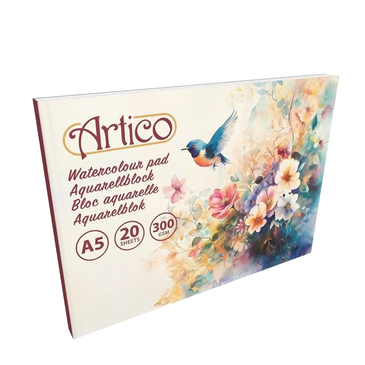 Akvarellblokk A5 - 20 ark