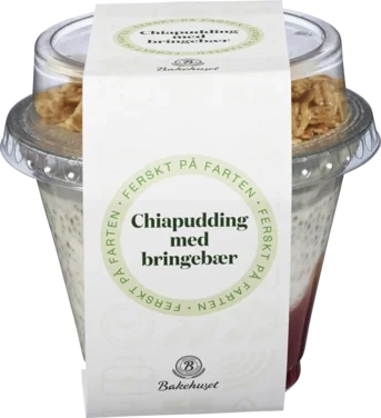 Chiapudding med Bringebær 210g Bakehuset