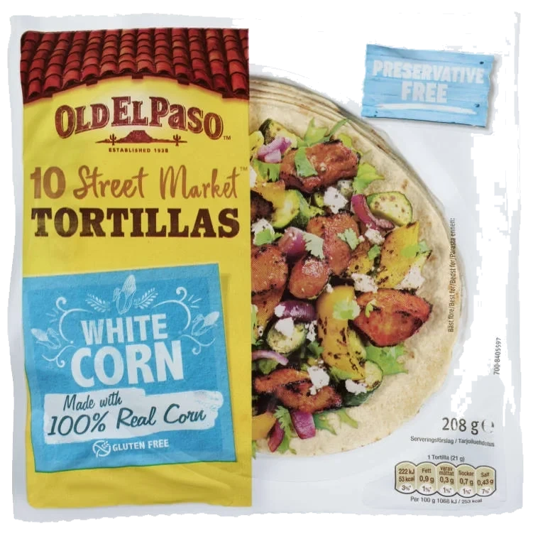 Old El Paso Mini 100% Corn Tortilla 208g