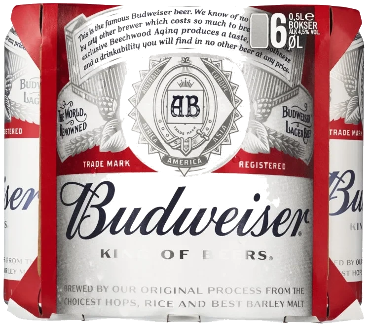 Budweiser 0,5lx6 boks
