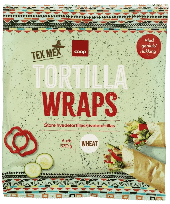 Coop Tex Mex Soft Tortilla Wraps 6stk