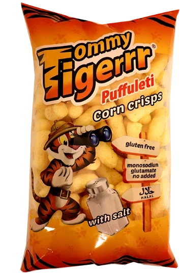 Tommy Tiger Korn Crisps Salt 85g