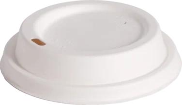 Bagasselokk Hvit Til Kaffebeger 12/16oz, 1000 stk