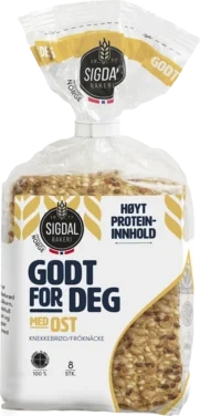 Knekkebrød Godt for Deg Ost 190g Sigdal