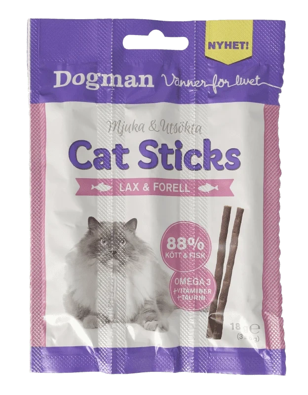 Cat Sticks Laks/ørret 3pk Dogman