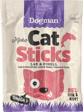 Cat Sticks Laks/ørret 3pk Dogman
