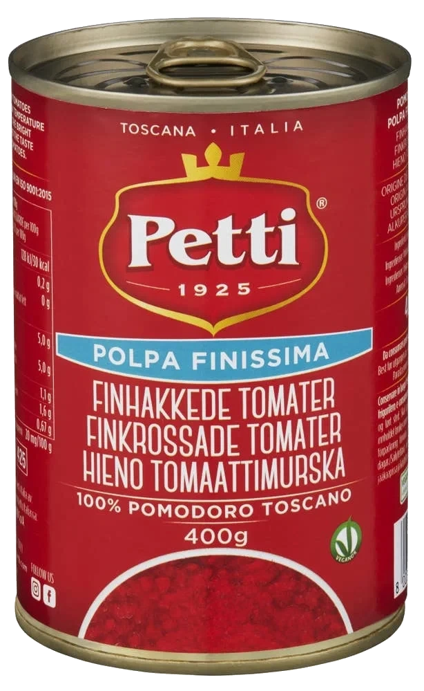 Finhakkede tomater