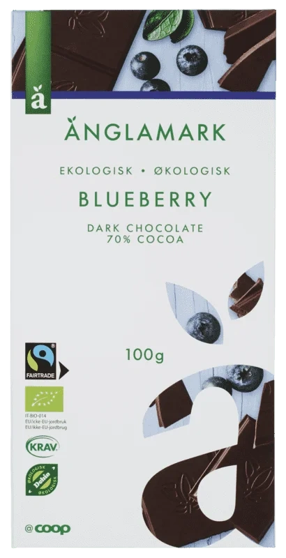 Änglamark Dark 70% Blueberry 100g