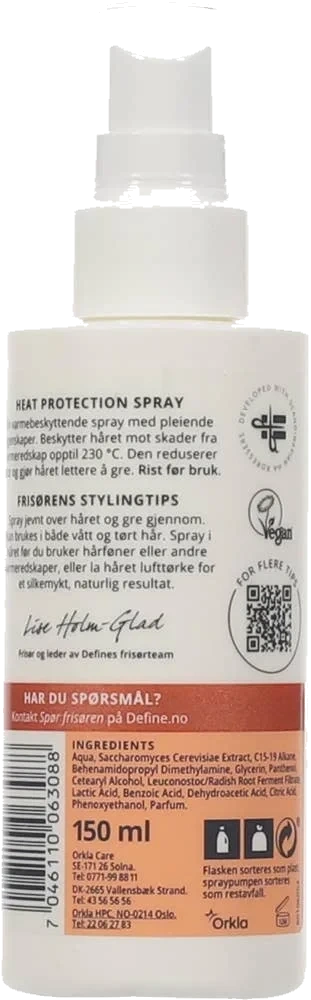 Heat protection spray