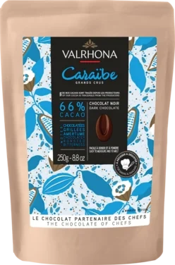 Mørk Sjokolade 66% Caraibe Hjemmebaking 250g Valrhona